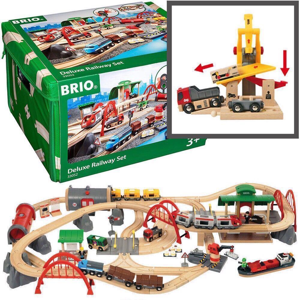 brio construction train set