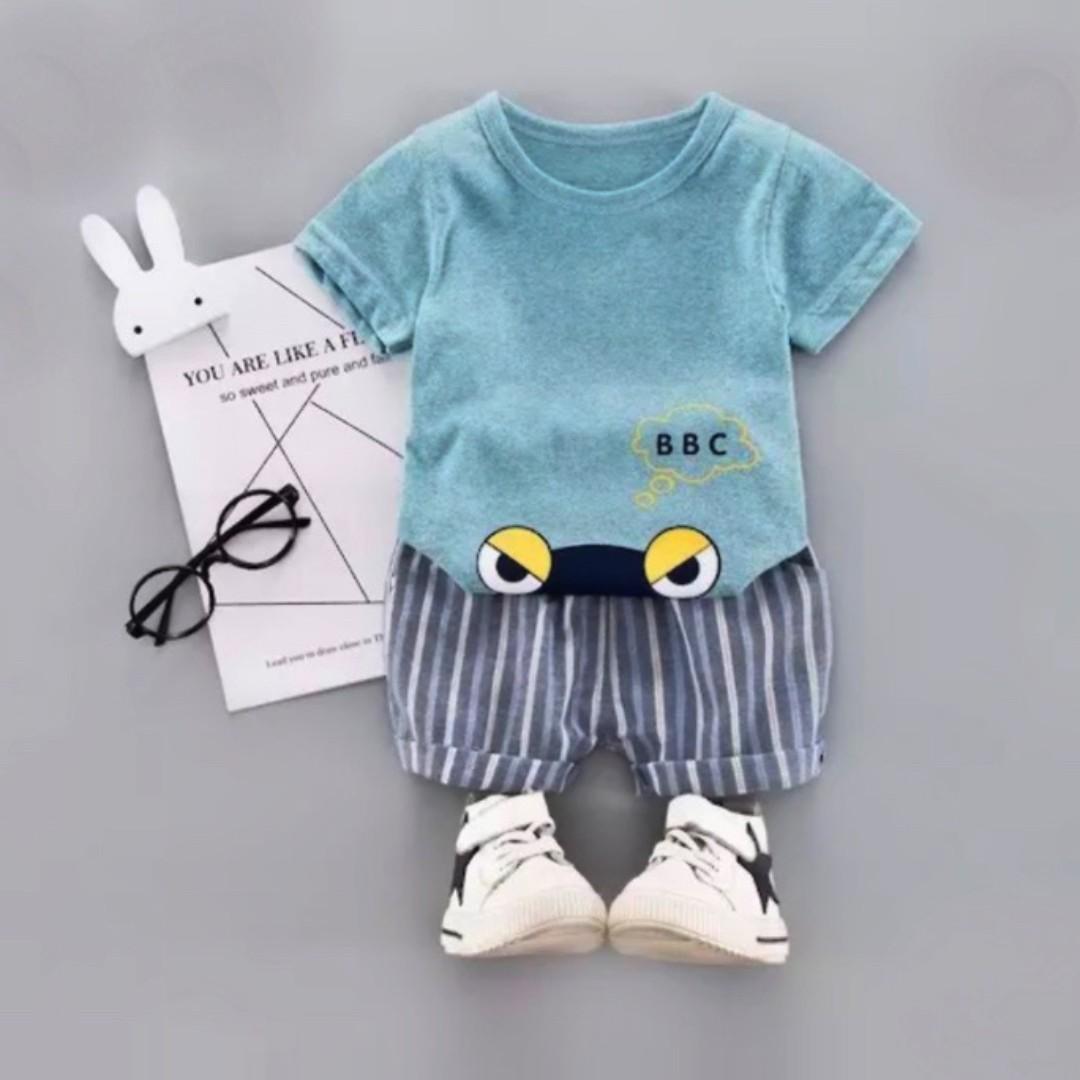 Baby Kids Summer Clothes Set Frog design MRTTampines Babies