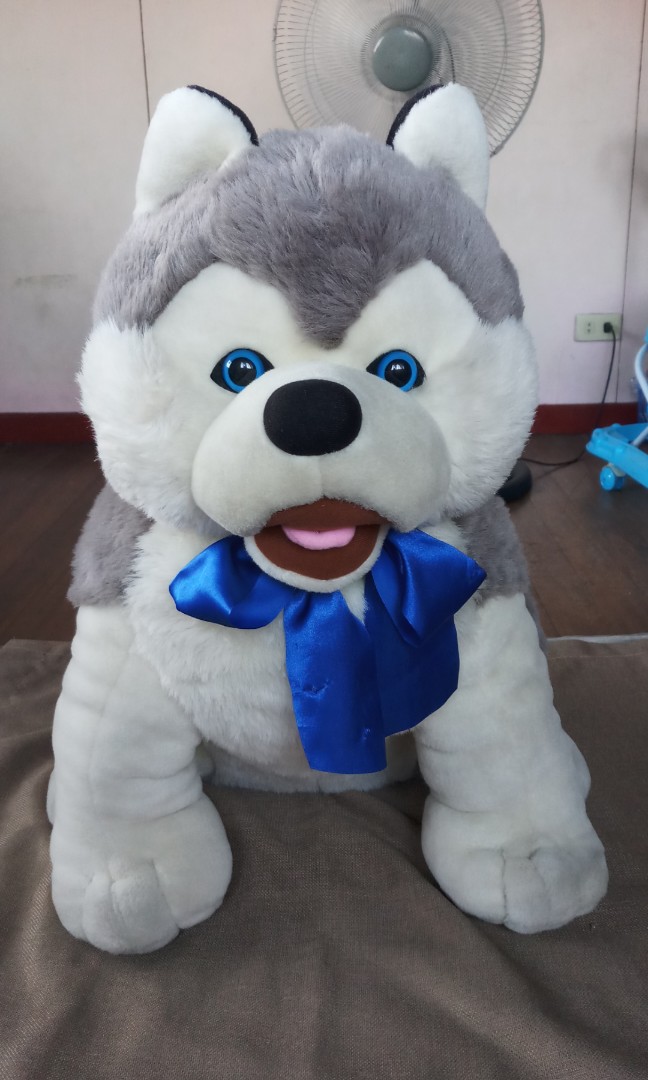 blue magic siberian husky stuffed toy