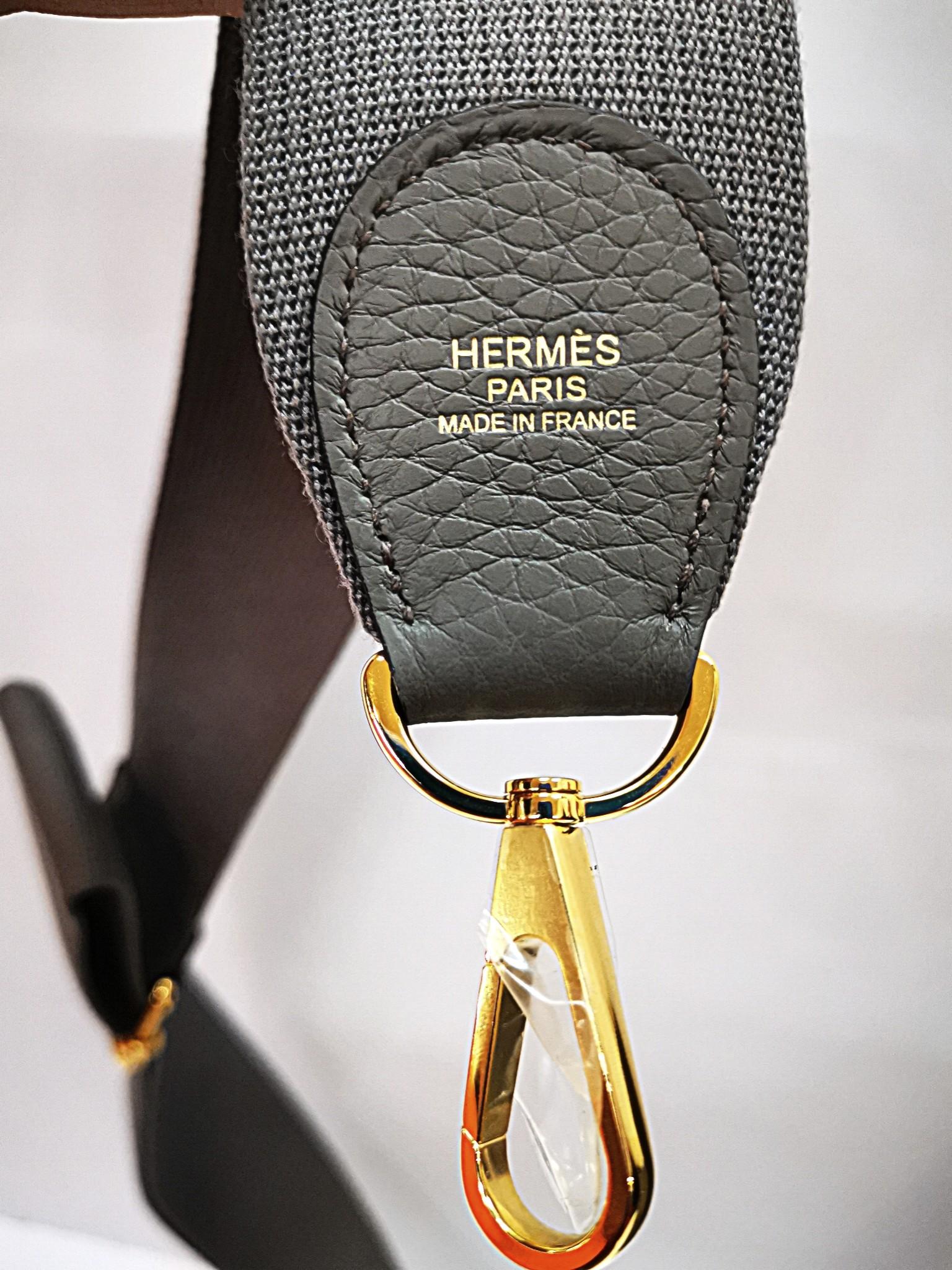 Hermès Evelyne Gris Meyer Clemence III Handbag