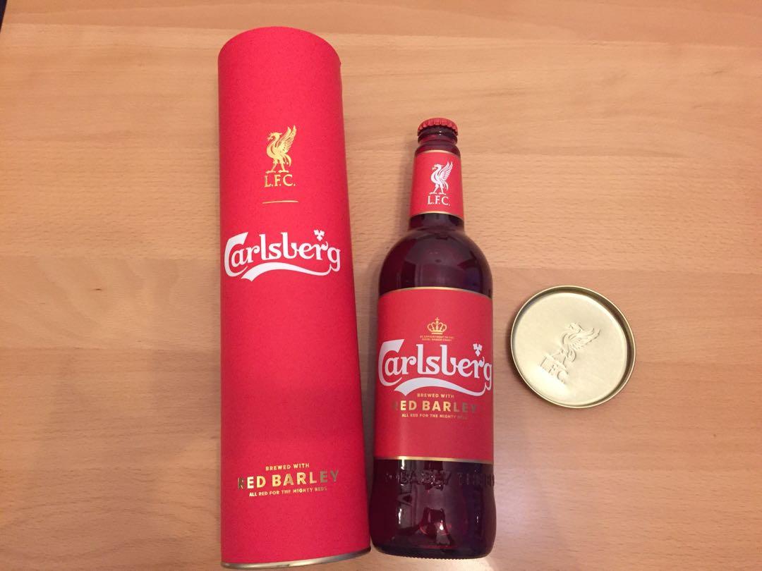 Carlsberg X Liverpool Red 限量版利物浦嘉士伯紅色啤酒, 飲料- Carousell