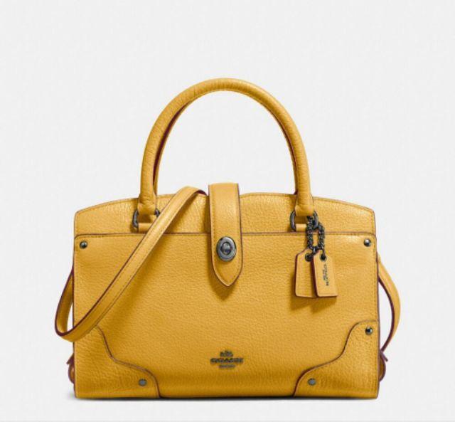 yellow coach purse