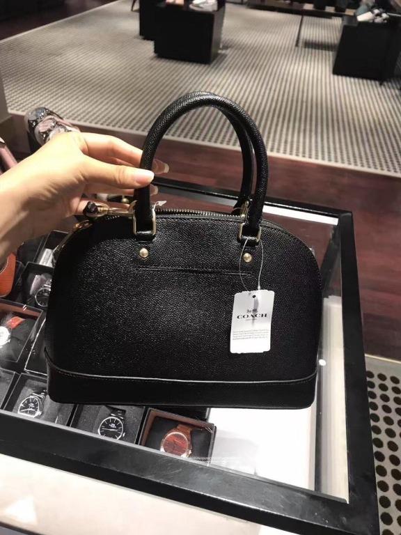 Coach mini sierra satchel black best sale
