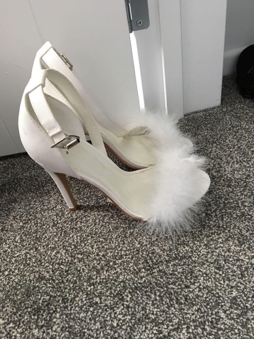 Fluffy heels, Women's Fashion, Shoes on 