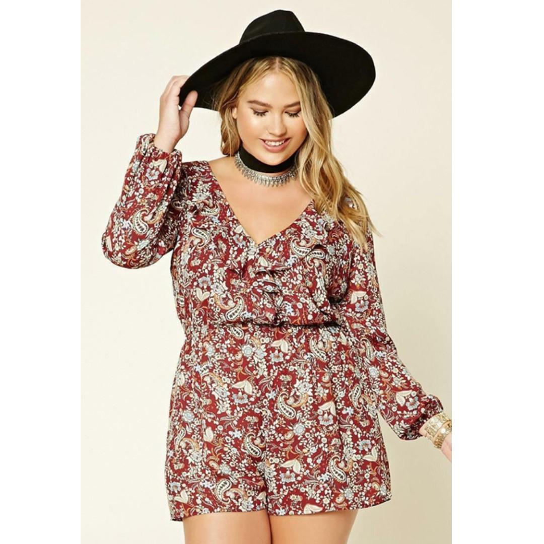 Forever 21 plus romper best sale