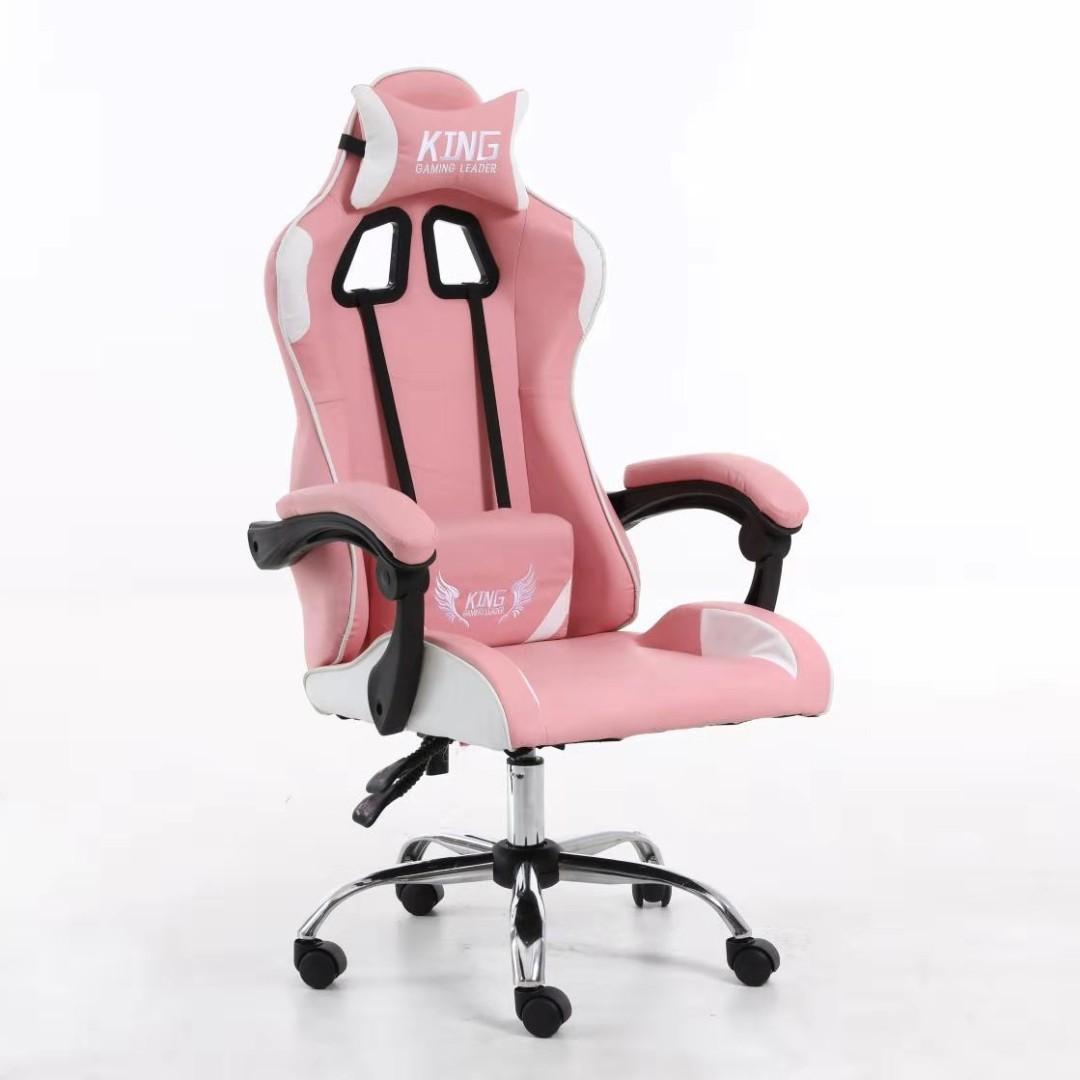 Gaming Chair Pink Furniture Tables Chairs On Carousell