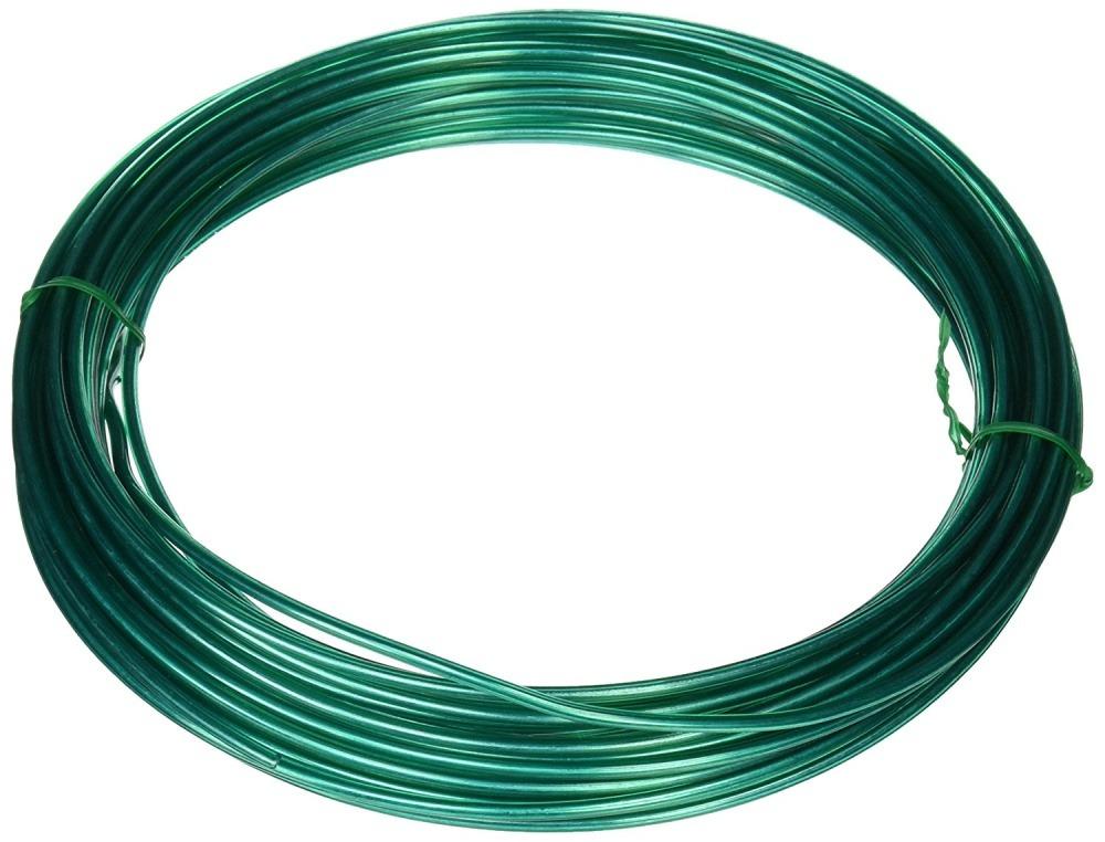 Green Plastic Coated Steel Wire for Clothesline Wire 20 meter