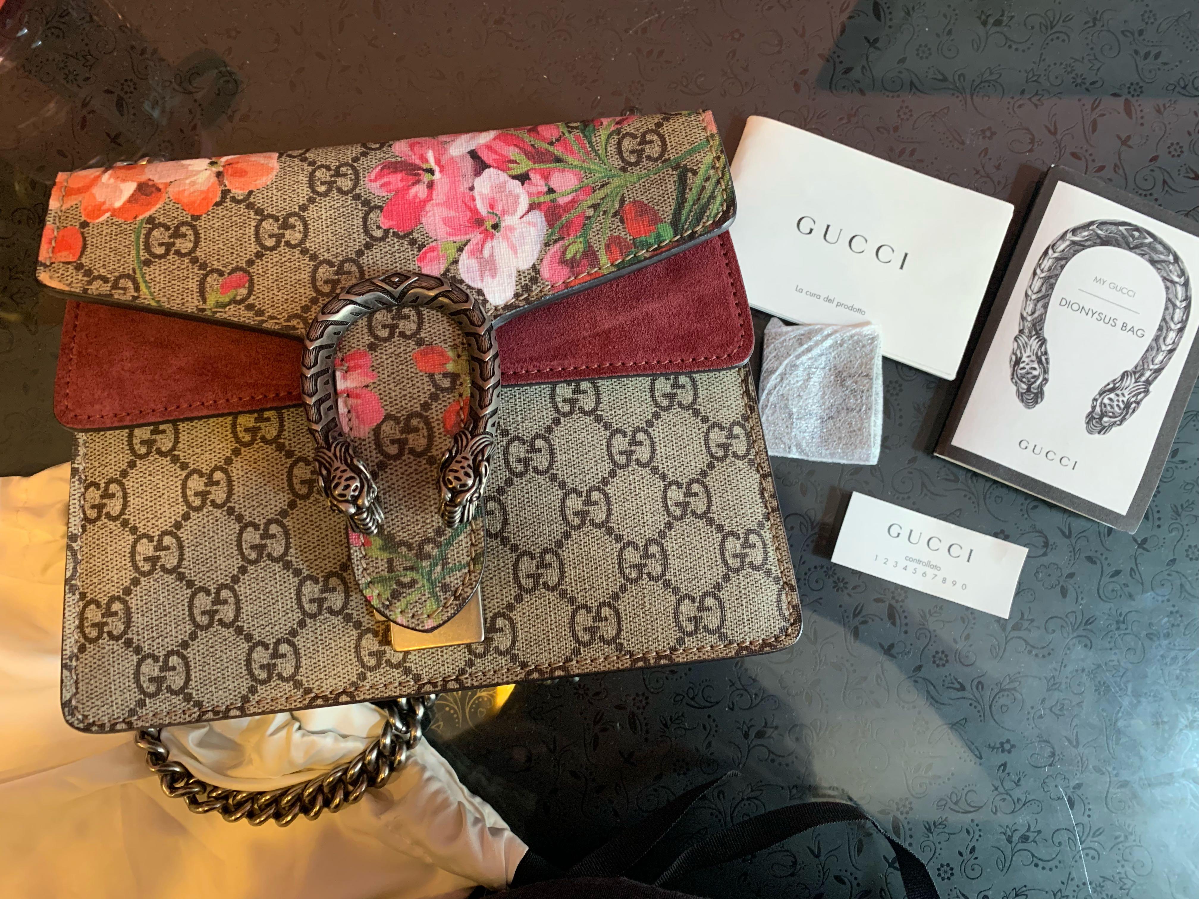 Gucci Dionysus GG Bloom Mini Shoulder Bag, Women's Fashion, Bags ...
