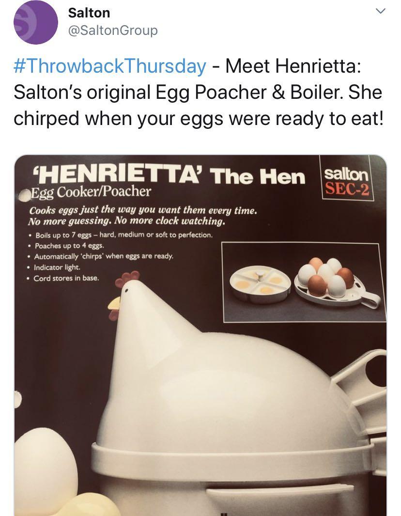 Henrietta Hen Egg Cooker