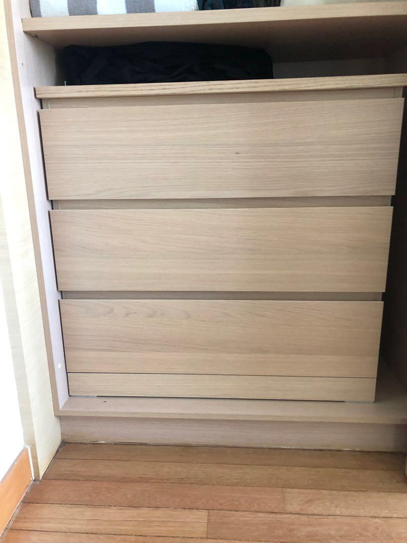Ikea Malm Chest Of 3 Drawers Furniture Shelves Drawers On