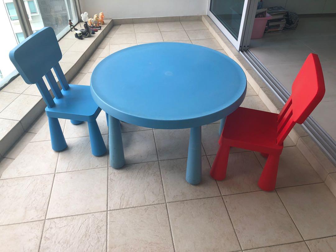 Ikea Mammut Children S Plastic Table And Chairs Furniture Tables