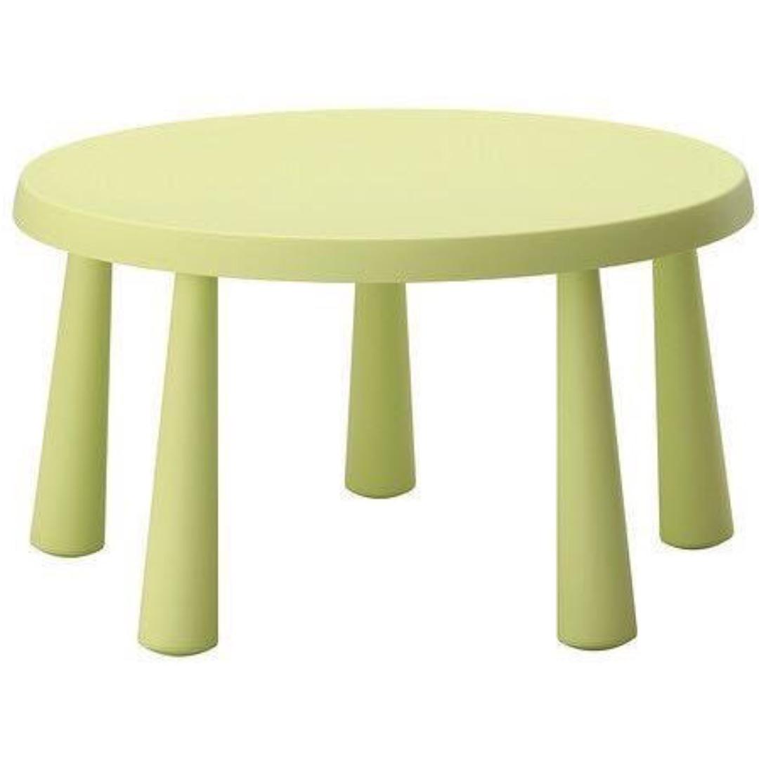 Ikea Mammut Kids Table Round Furniture Tables Chairs On Carousell