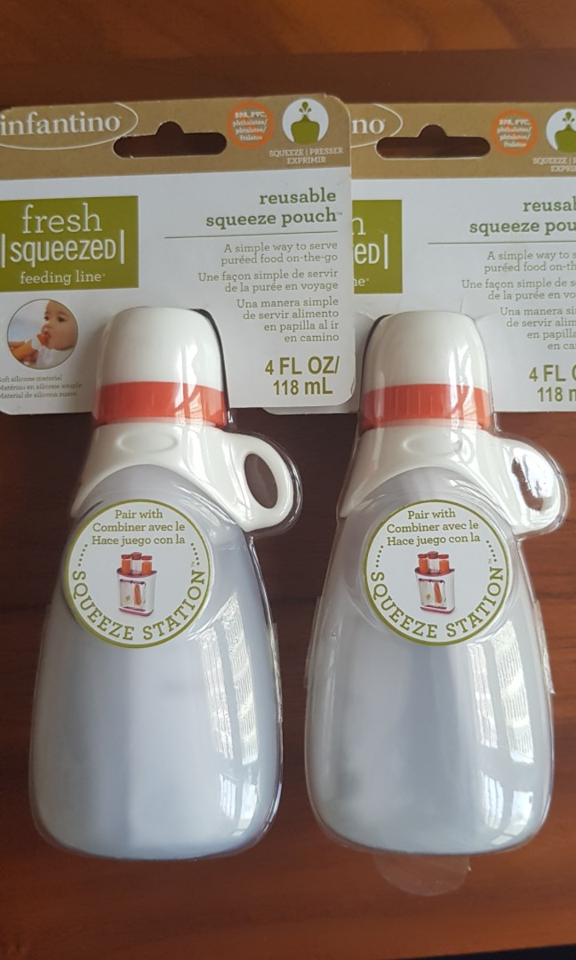 infantino reusable squeeze pouch