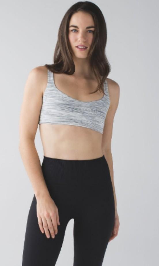 Lululemon Energy Bra Size 4 Space Dye Camo White Silver Spoon