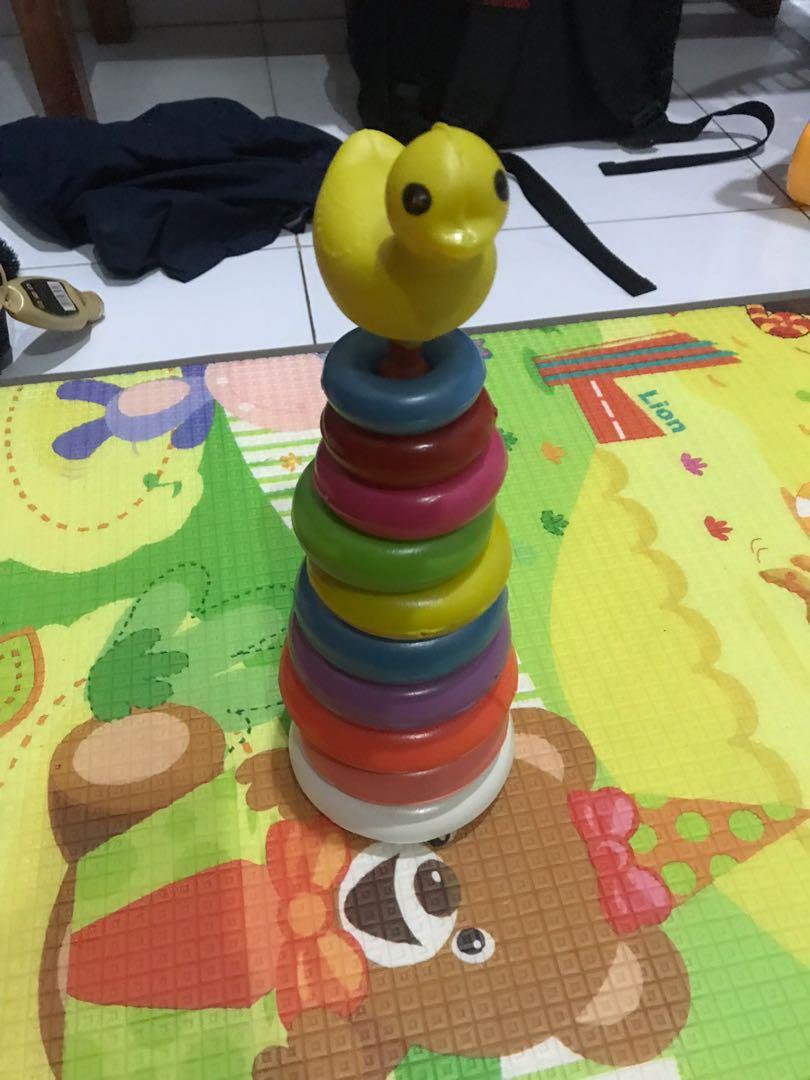 Mainan Edukatif Susun Donut Bebek Babies Kids Others On Carousell