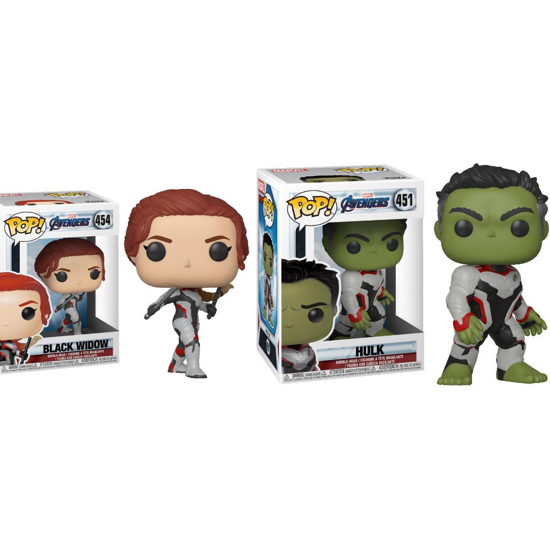 Marvel Funko Pop Avengers Endgame Captain America Black Widow Thor Professor Smart Hulk Tony Stark Ironman Iron Man Figure Toy Toys Games Toys On Carousell