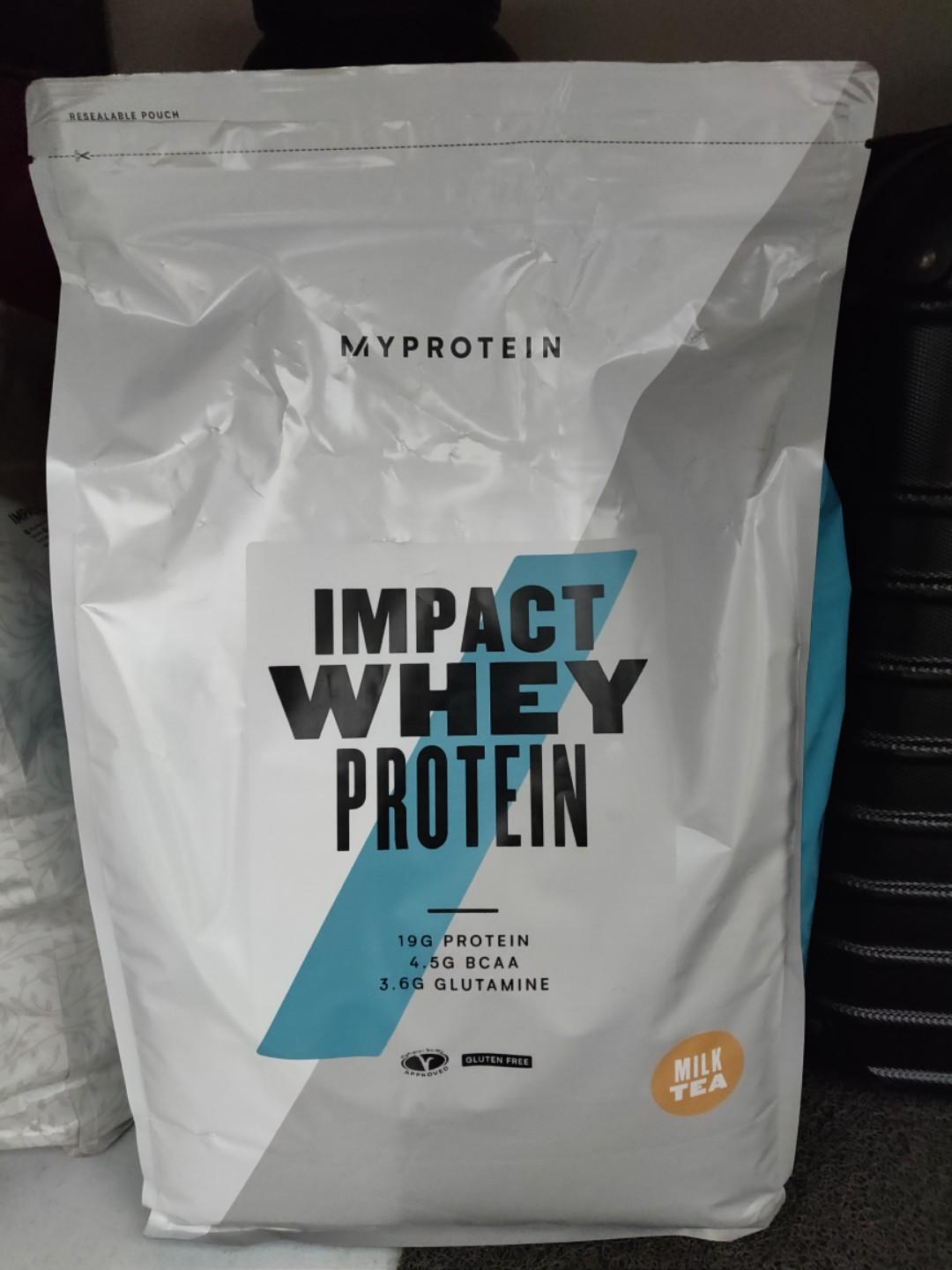 MyProtein Impact Whey Protein Milk Tea flavor, Health  Nutrition, Health  Supplements, Sports  Fitness Nutrition on Carousell