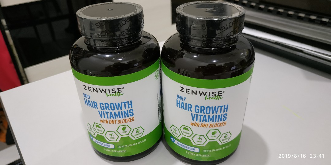New Sealed Unopened Zenwise Health Daily Hair Growth Vitamins With Dht Blocker 1 Vegetarian Capsules Beauty Personal Care Hair On Carousell