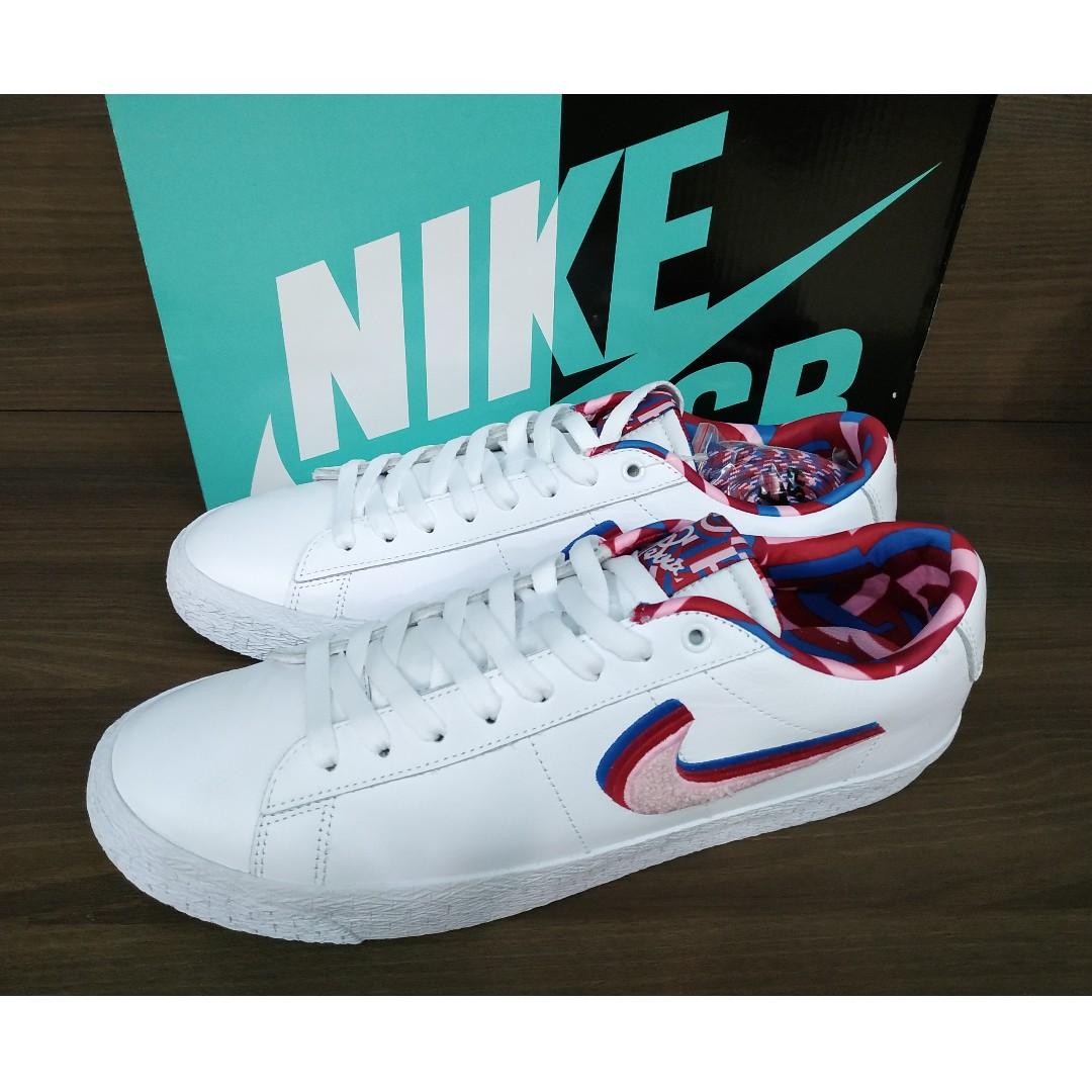 Nike Sb Blazer Low Parra Men S Fashion Footwear Sneakers On Carousell