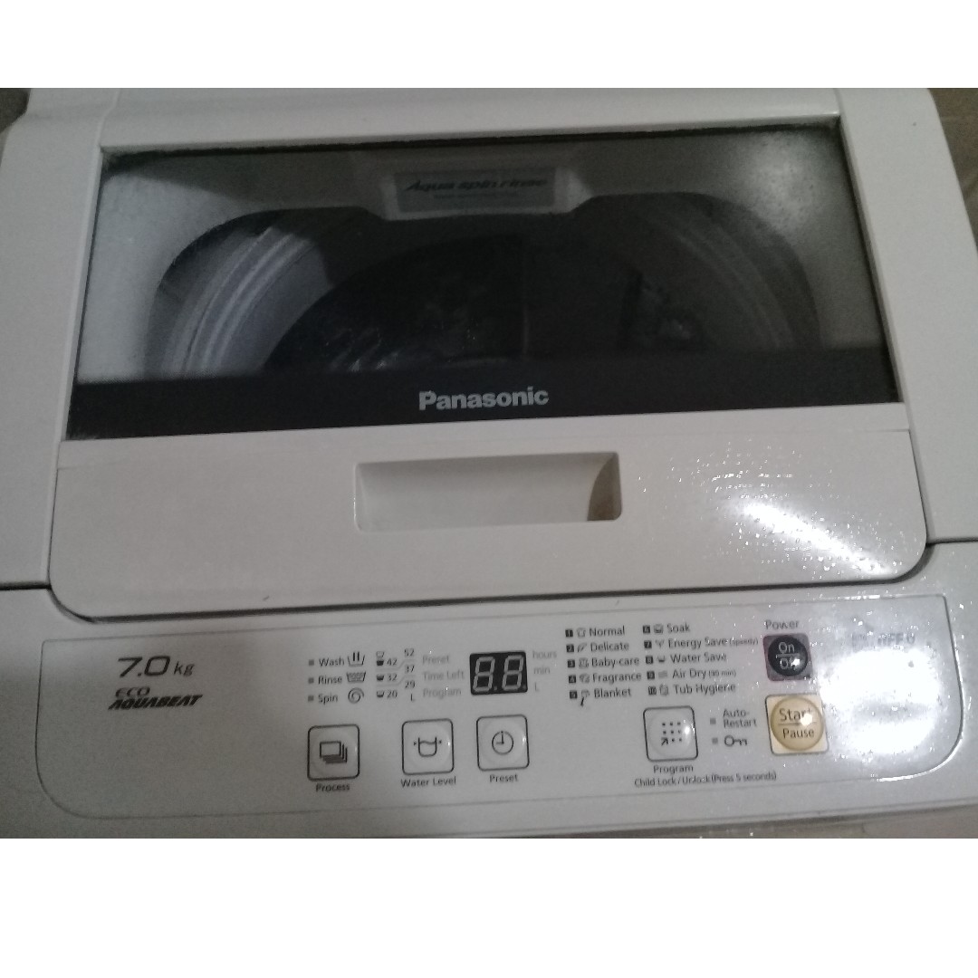 Panasonic Top Down Fully Automatic Washing Machine 7 0 Kg Na F70s7 Tv Home Appliances Washing Machines And Dryers On Carousell