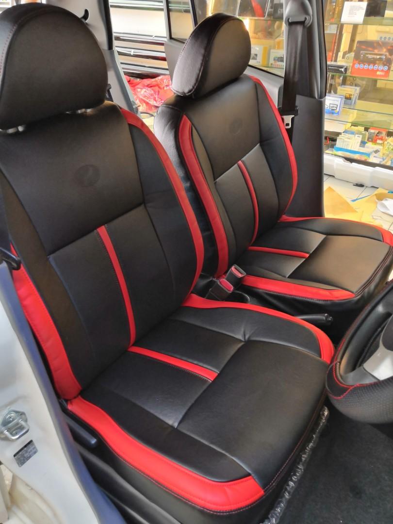 Perodua Bezza Semi leather seat cover Promax design Auto