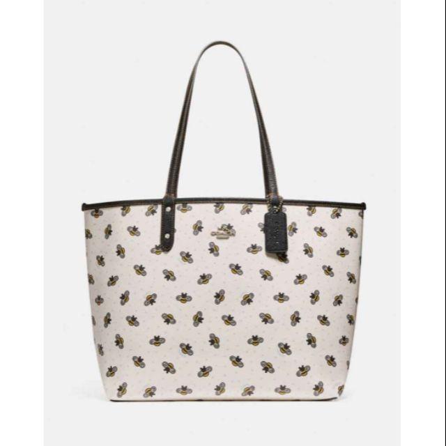 coach bee tote