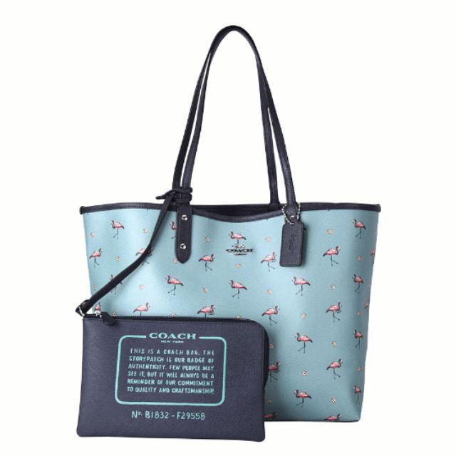coach flamingo tote