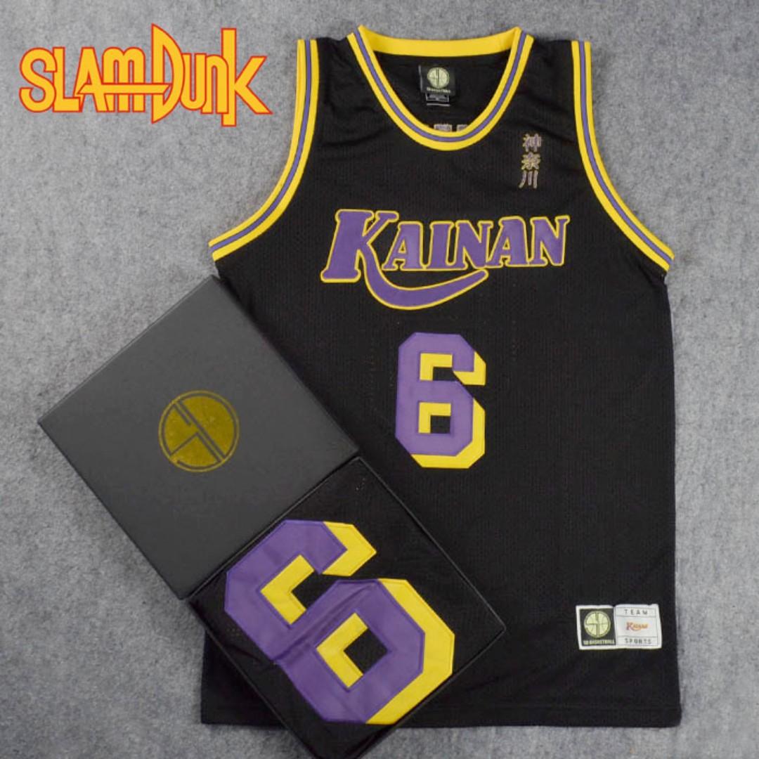 Slam Dunk 男兒當入樽海南大附屬球員版刺繡黑色球衣版 盒裝 運動產品 運動衫 Carousell