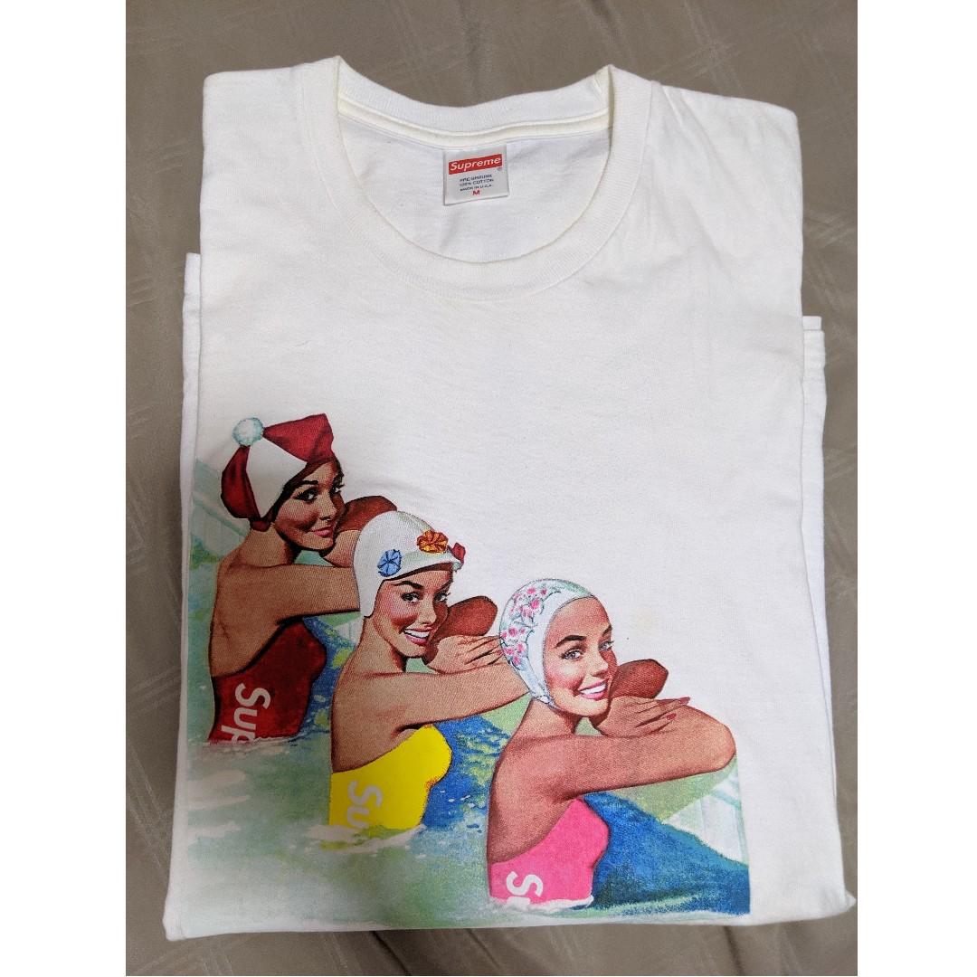 Supreme swimmers tee white hotsell