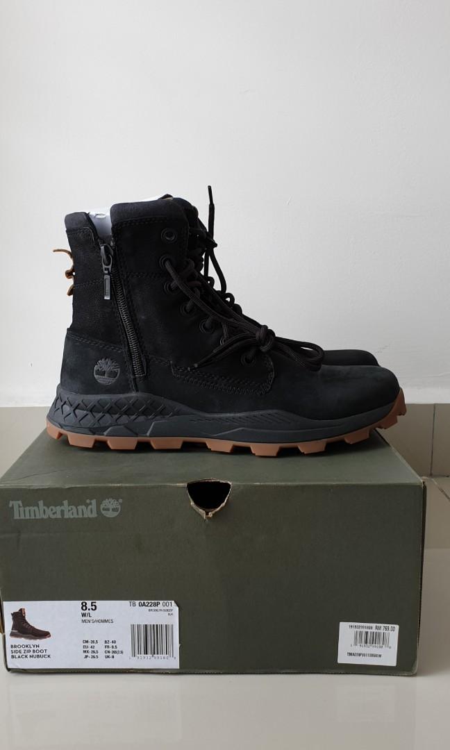 timberland brooklyn side zip black