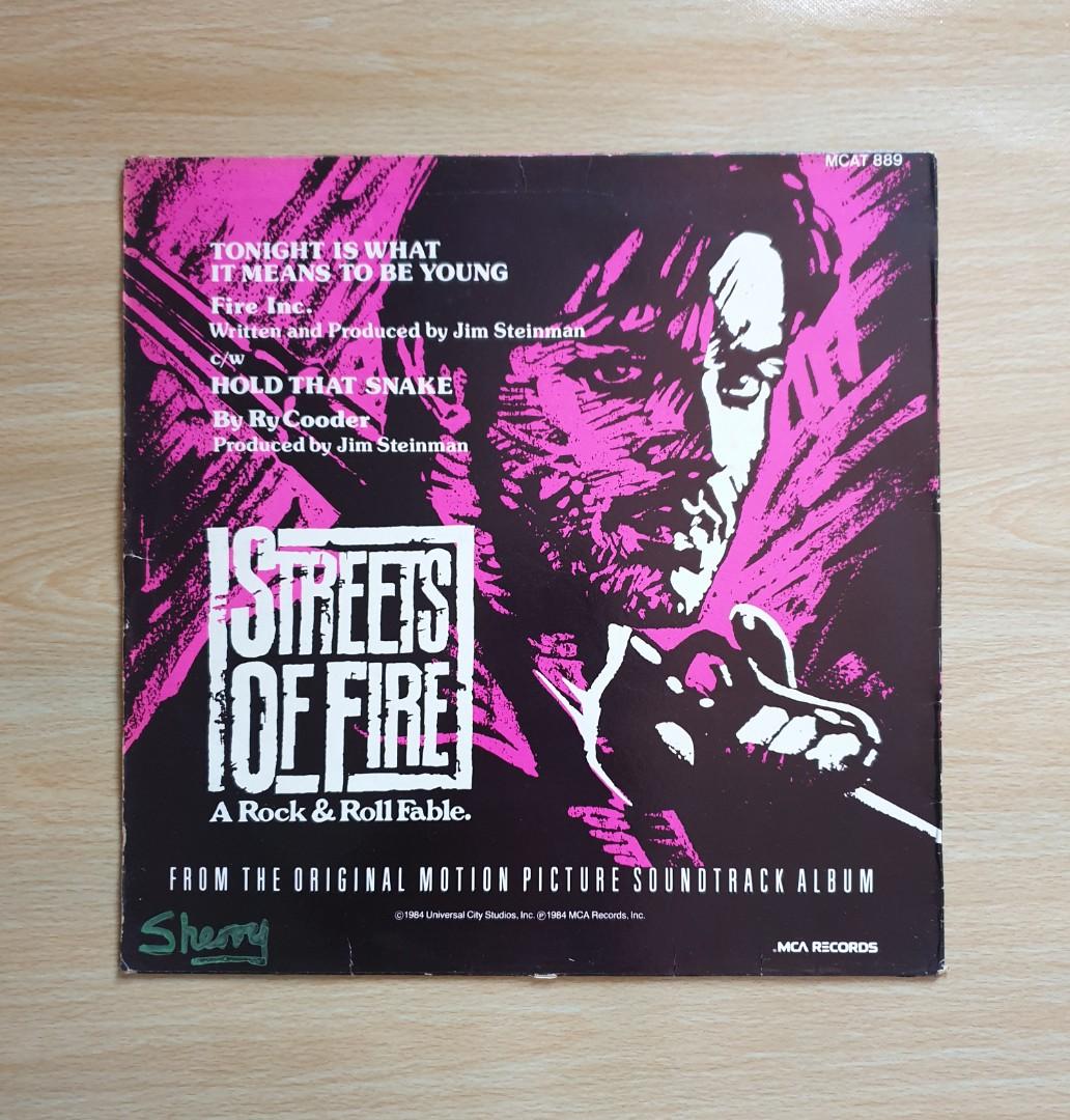 Tonight Is What It Means To Be Young Jim Steinman Fire Inc 12 Single Vinyl Record Music Media Cds Dvds Other Media On Carousell