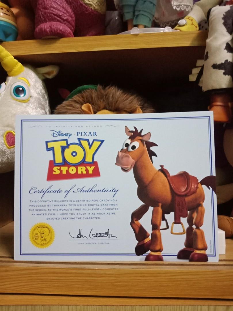 Toy Story Certificate Card Bulleyes Signature Collection Hobbies