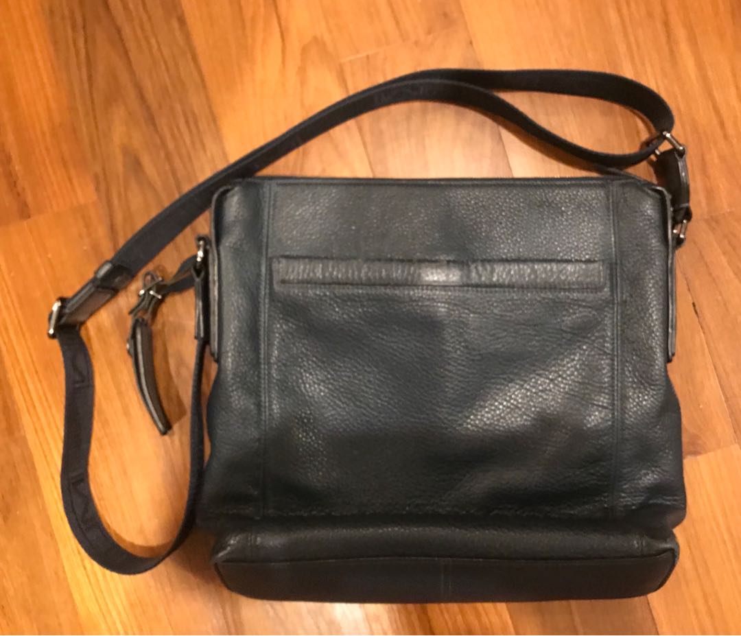 tumi leather sling bag