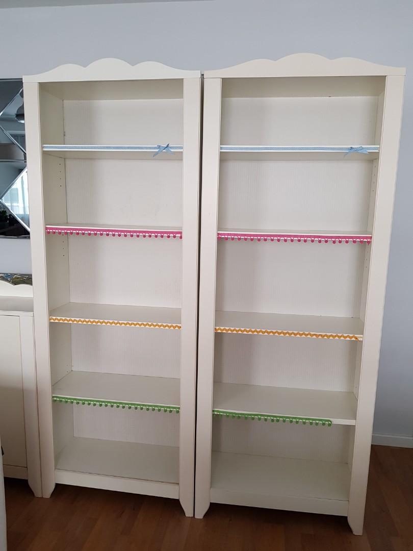 White Ikea Children Cabinet Shelves Furniture Shelves Drawers On Carousell