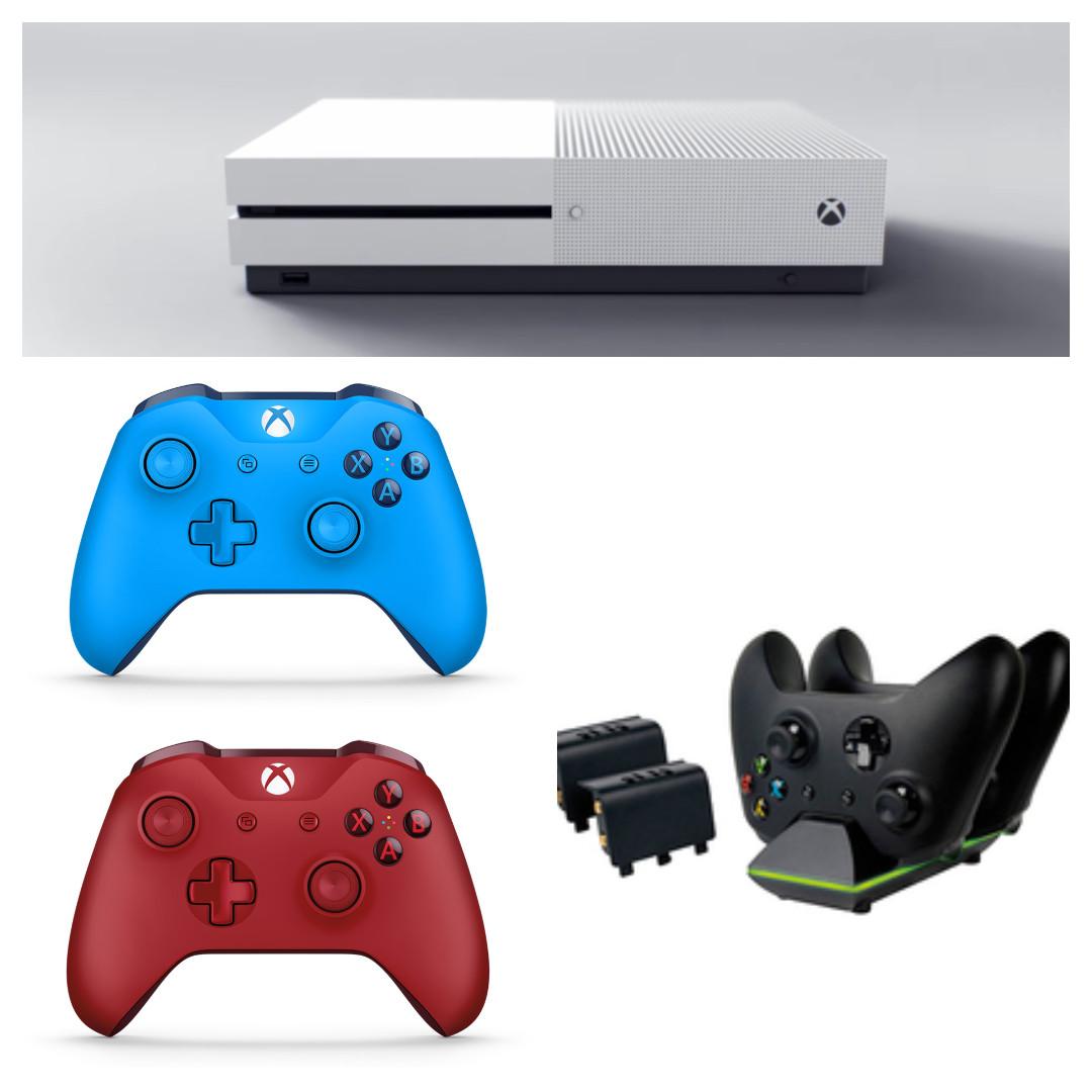 Xbox One S 1tb 2 Controller Toys Games Video Gaming Consoles On Carousell