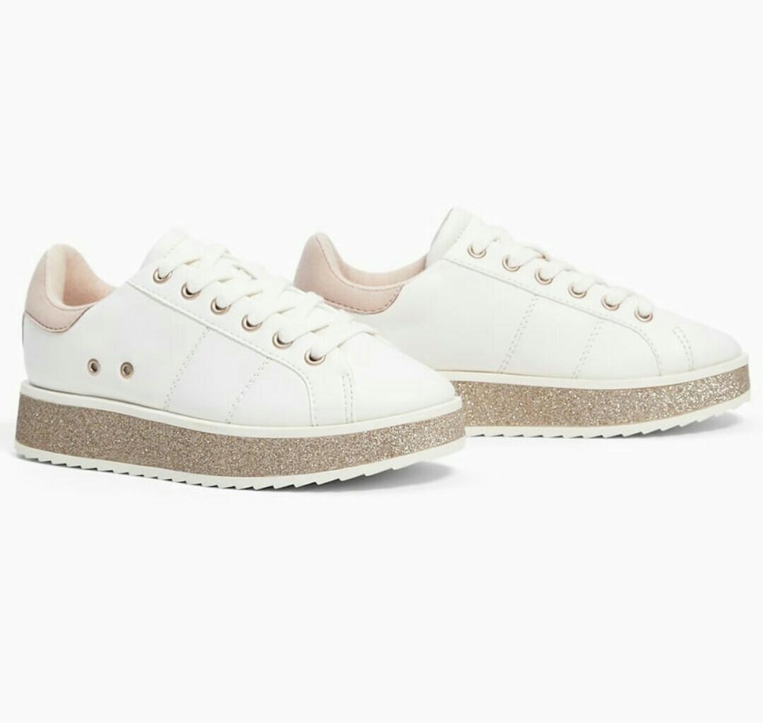 zara white sneakers