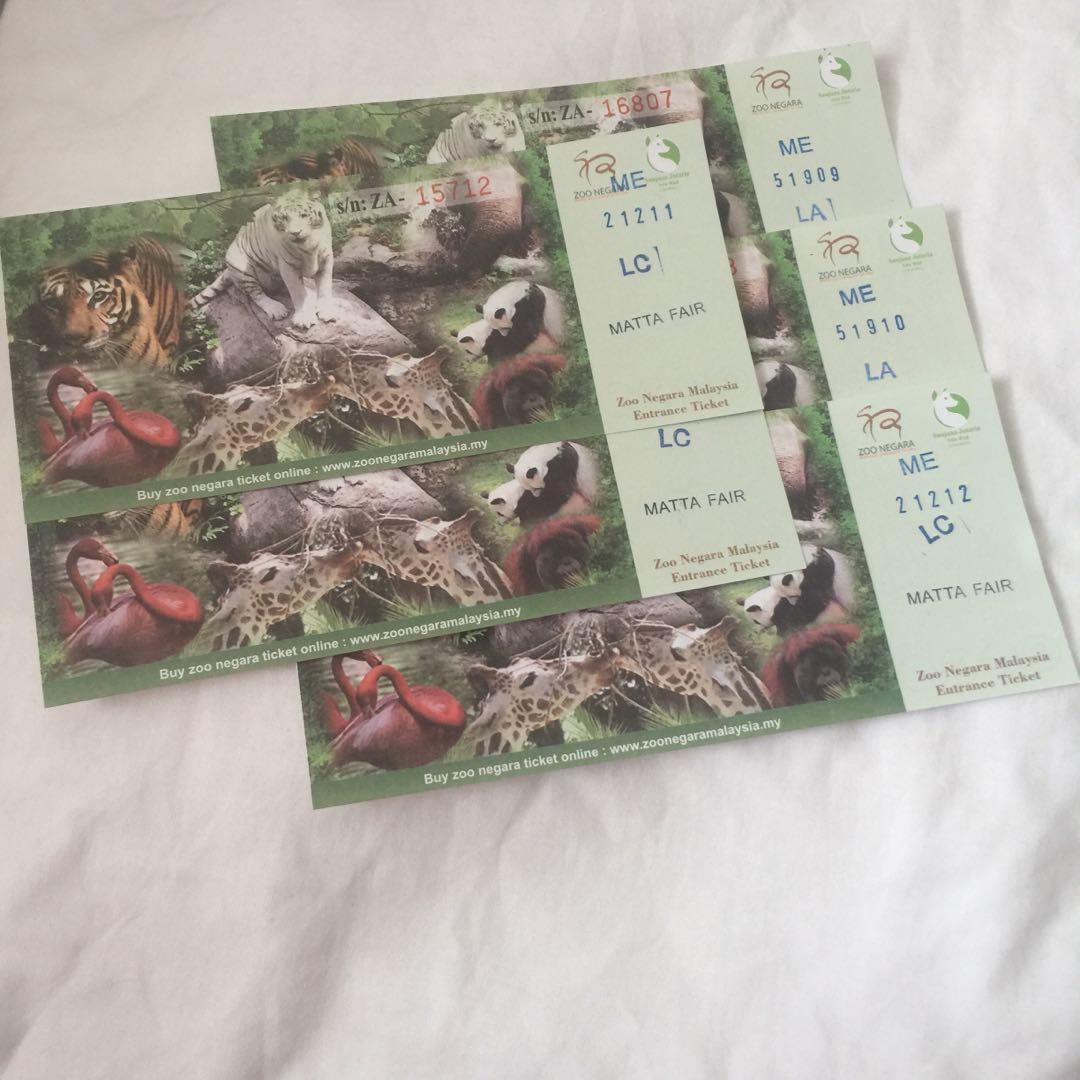 Zoo Negara Entrance Ticket Family Package Tickets Vouchers Attractions Tickets On Carousell