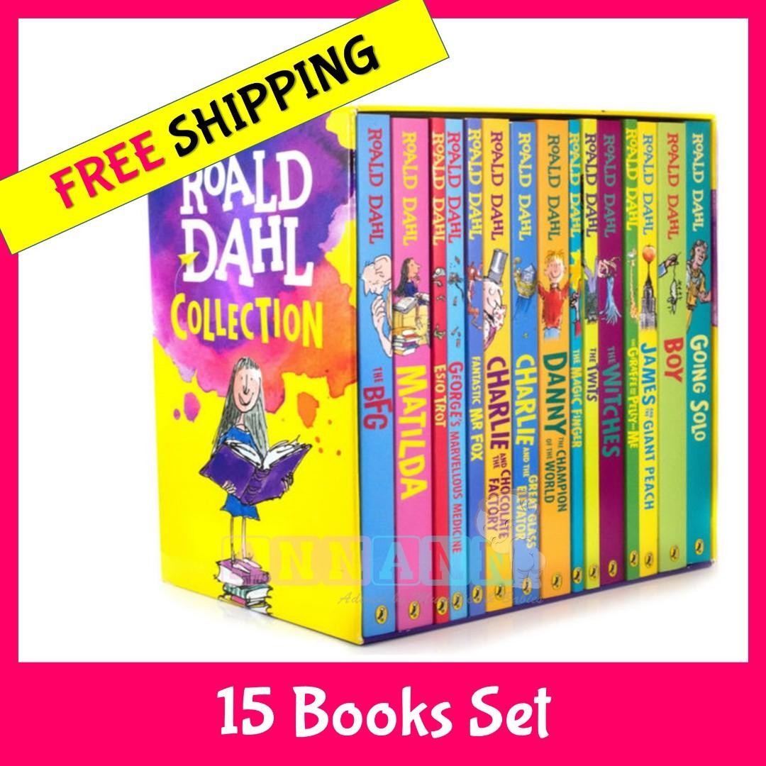 15books Gift Box Set Original Roald Dahl Story Books Box Set