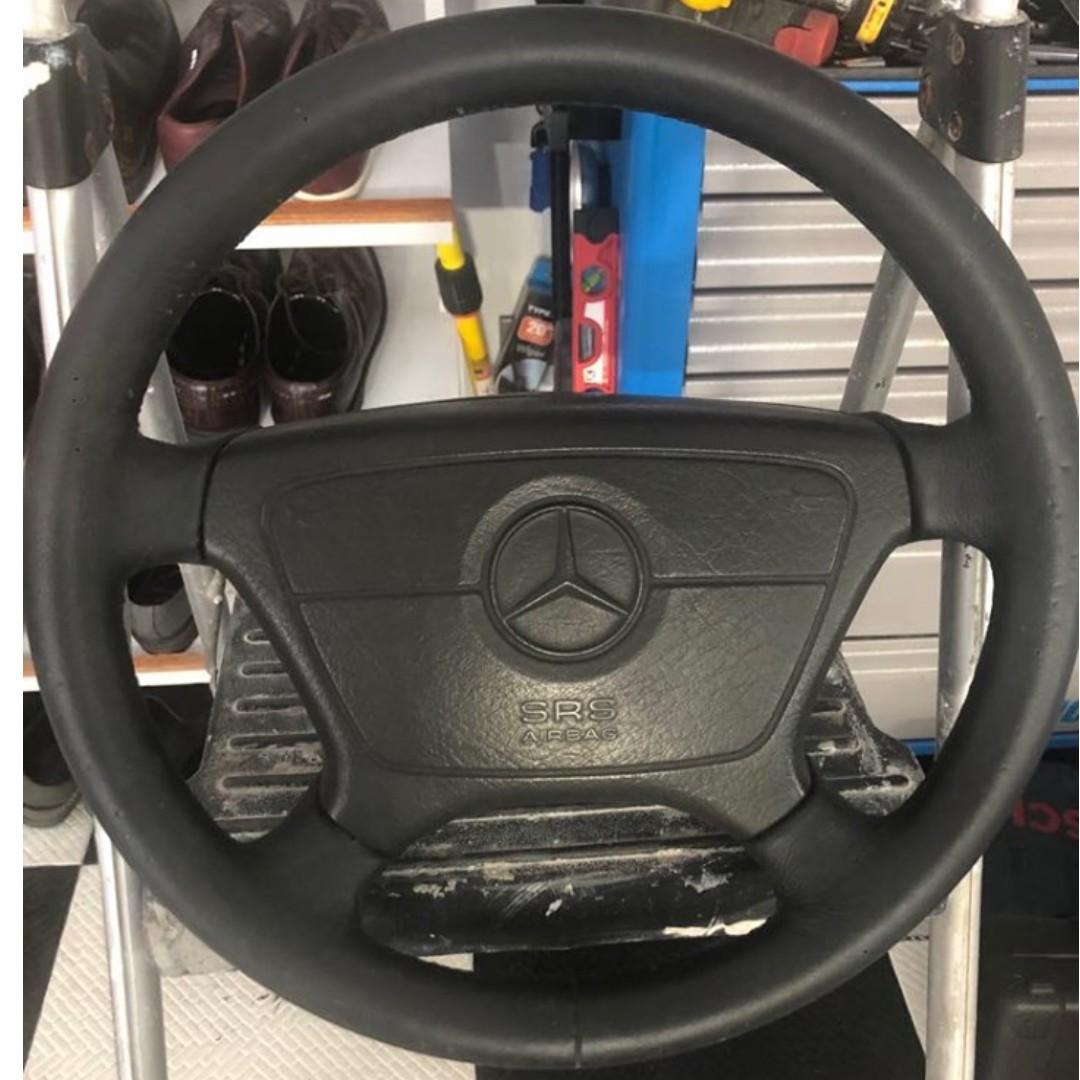 1992 W124 Mercedes Benz Original Leather Steering Wheel With Srs