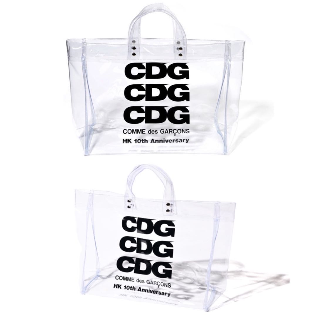 CDG 10 TRANSPARENT PVC TOTE BAG New Arrival