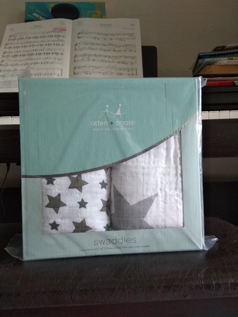 Aden Anaïs Swaddles 2× in pack, Babies & Kids, Bathing & Changing
