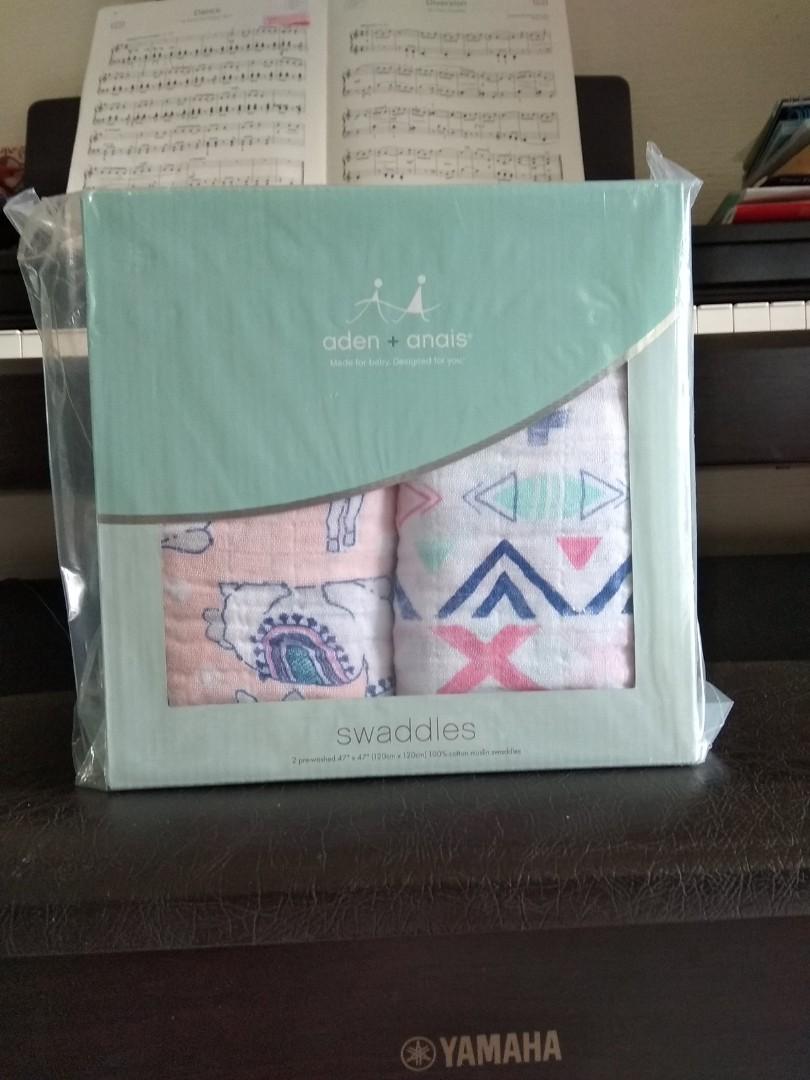 Aden Anaïs Swaddles 2× in pack, Babies & Kids, Bathing & Changing