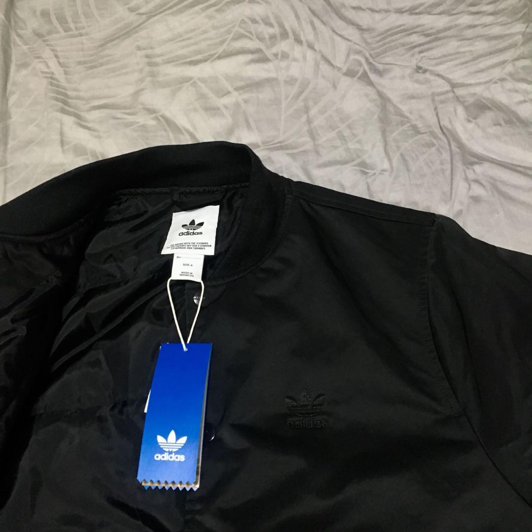 adidas black bomber jacket womens