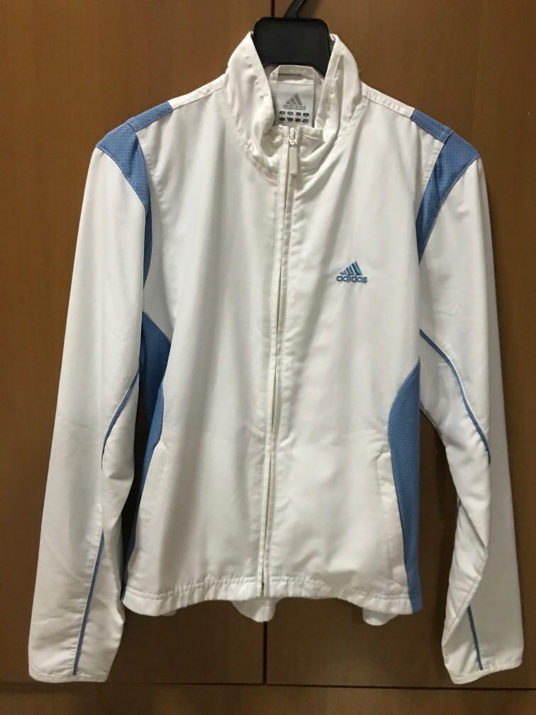 adidas blue white jacket