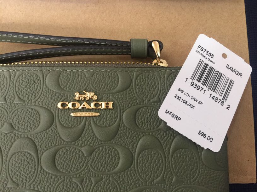 coach wristlet wallet