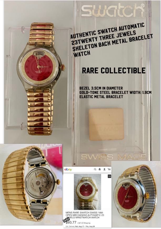 Swatch automatic sales 23 jewels