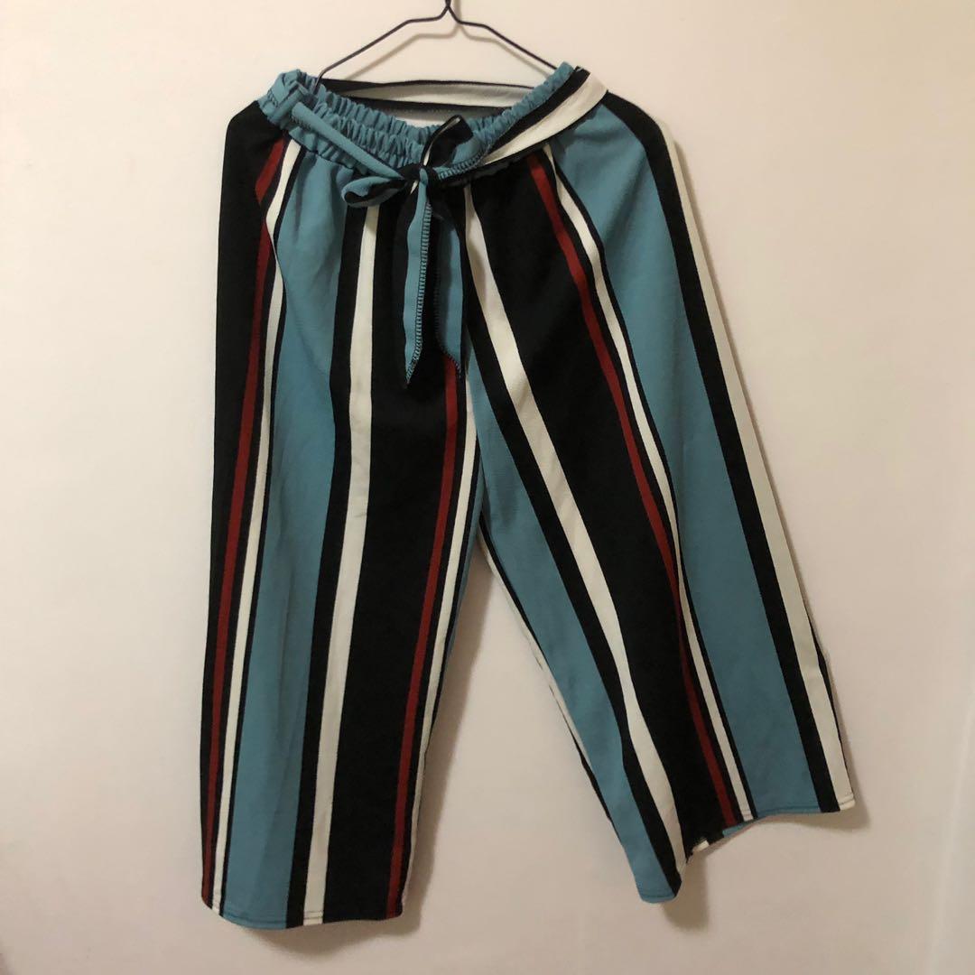 colourful striped jeans