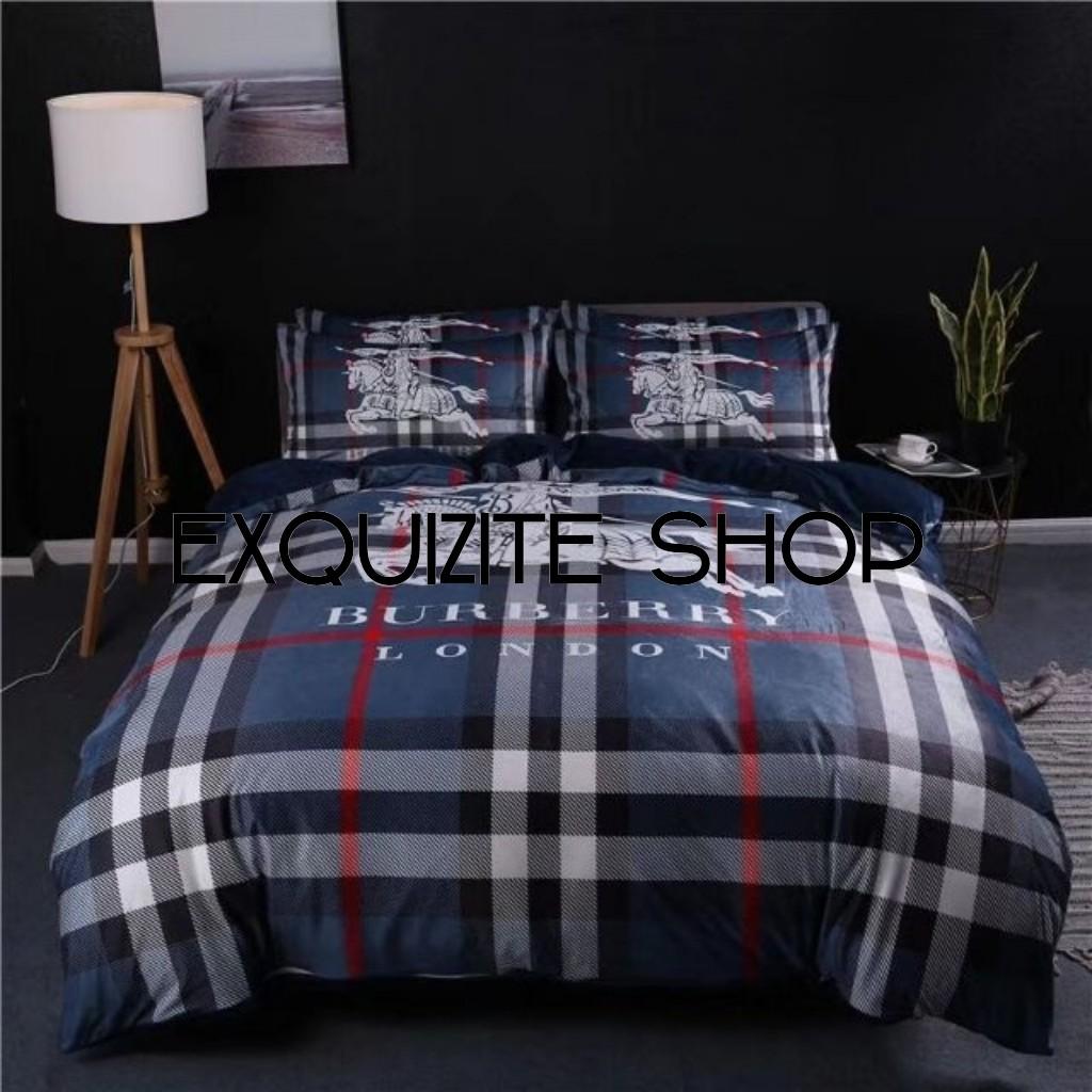 Burberry Luxury Velvet Bedding FREE DELIVERY, Furniture & Home Living,  Bedding & Towels on Carousell