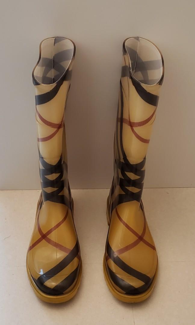 burberry rain boots size 7