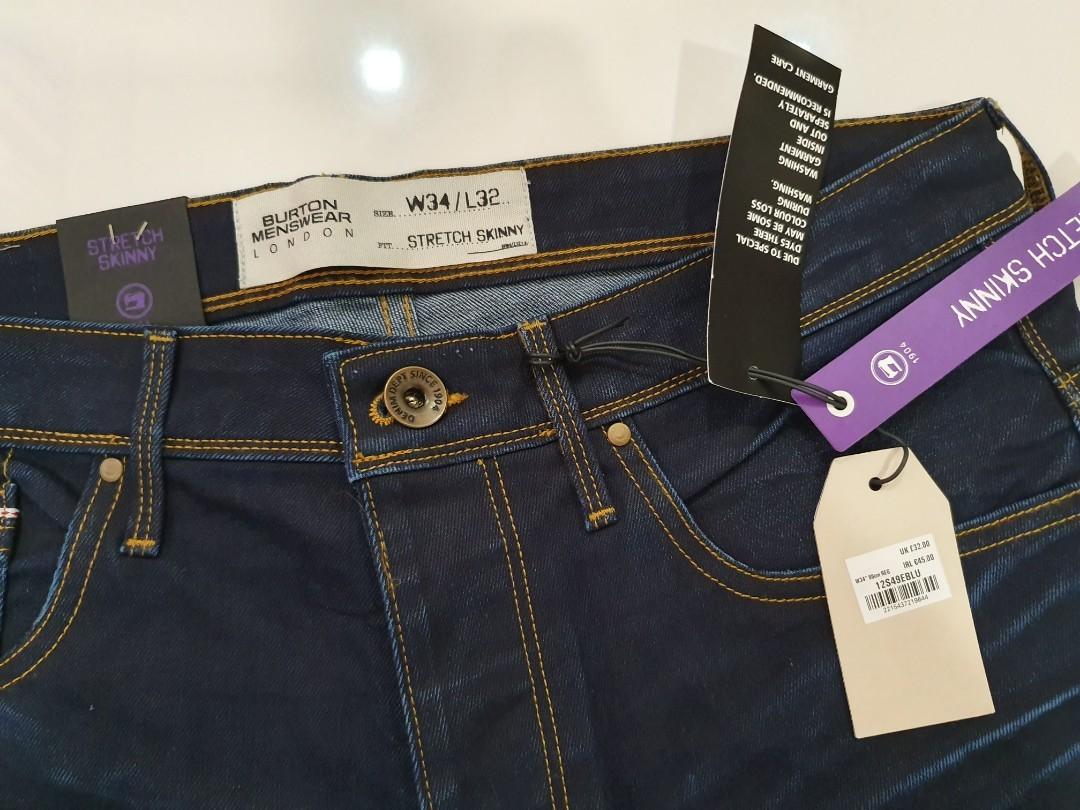 Original Burton Menswear London denim jeans brand new Men s